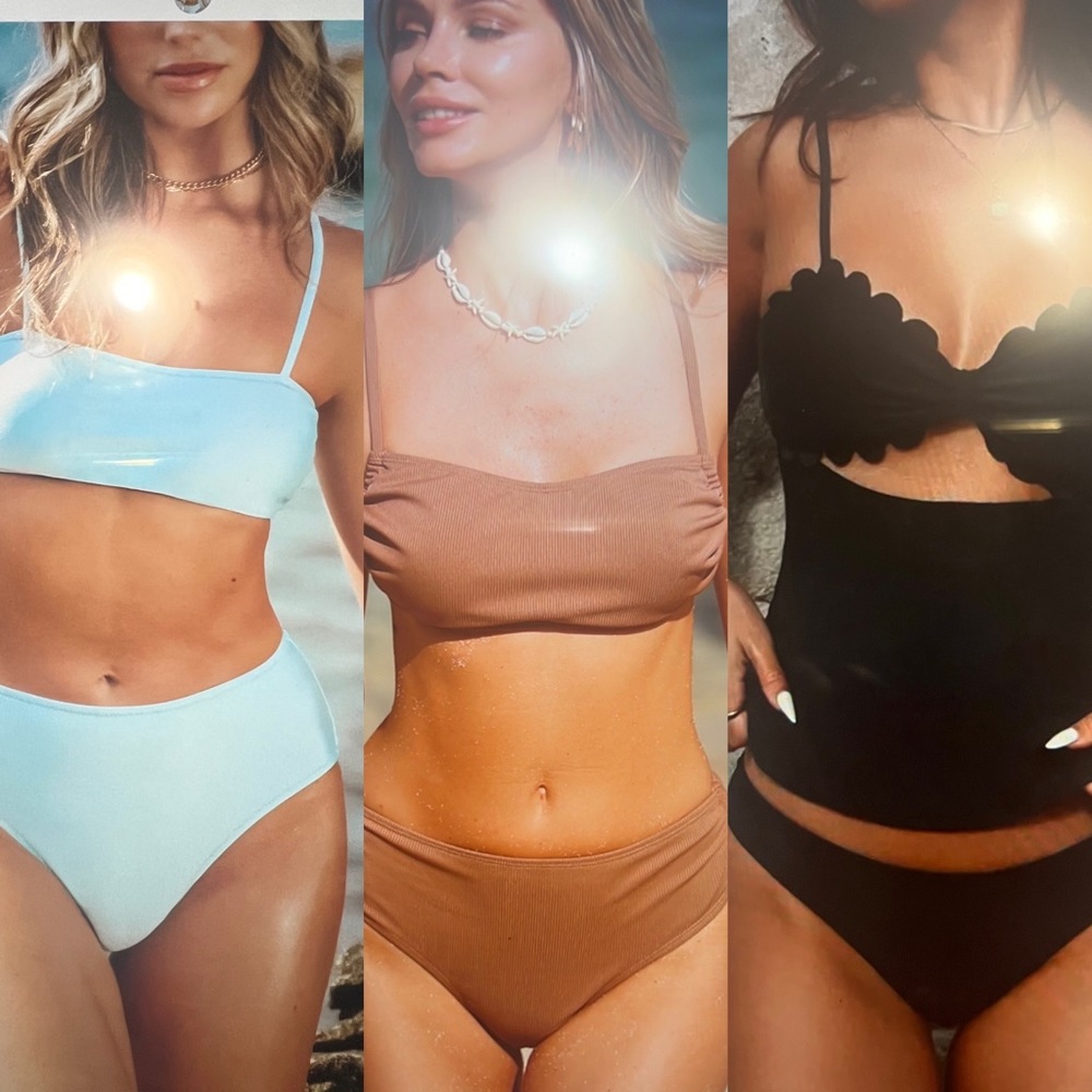 3 brand new Cupshe bikinis. Size XL/LG/XL